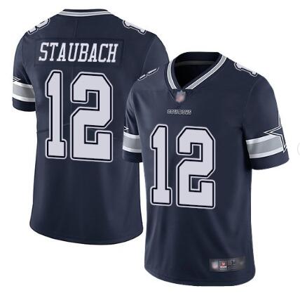 Men's Dallas Cowboys #12 Roger Staubach Navy Blue Vapor Untouchable Limited Stitched Football Jersey Men's Dallas Cowboys #12 Roger Staubach Navy Blue Vapor Untouchable Limited Stitched Football Jersey